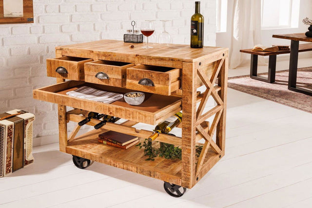 BAREK / STOJAK NA WINO BODEGA DREWNO MANGO / 42379  / INVICTA INTERIOR