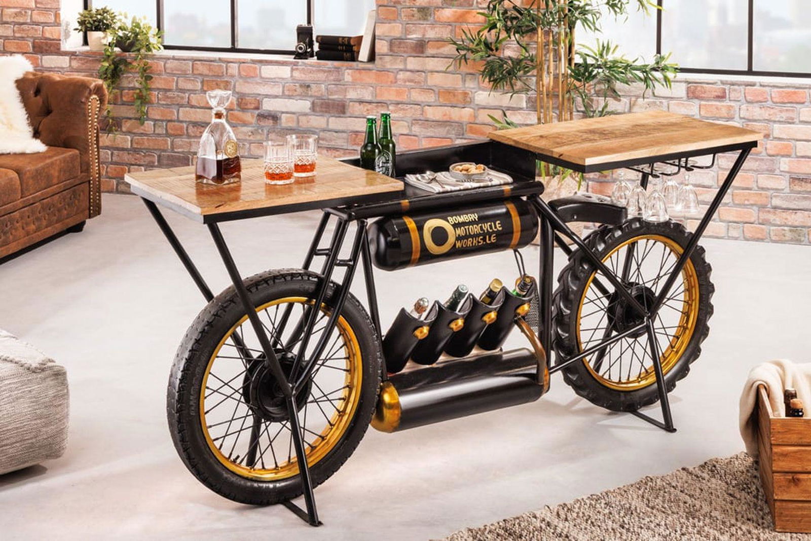 BAREK MOTOCYKL DREWNO MANGO / 42108  / INVICTA INTERIOR