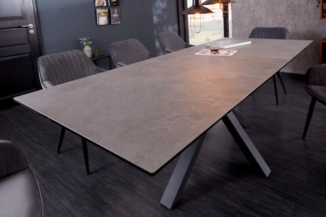 STÓŁ ETERNITY 180 - 225 CM OPTYKA BETON / 41091  / INVICTA INTERIOR -  Meblowy Sklep Internetowy Inventio