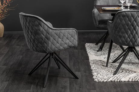 KRZESŁO EUPHORIA CIEMNY SZARY / 40263 / INVICTA INTERIOR