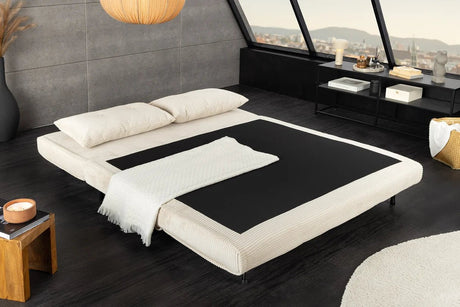 SOFA ROZKŁADANA MULTIFUNCTION 140 CM BEŻOWY / 47145 / INVICTA INTERIOR