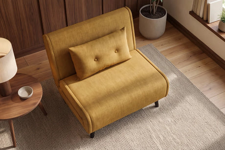 FOTEL Z FUNKCJĄ SPANIA 100 CM SMART MULTIFUNCTION ŻÓŁTY / 48804 / INVICTA INTERIOR