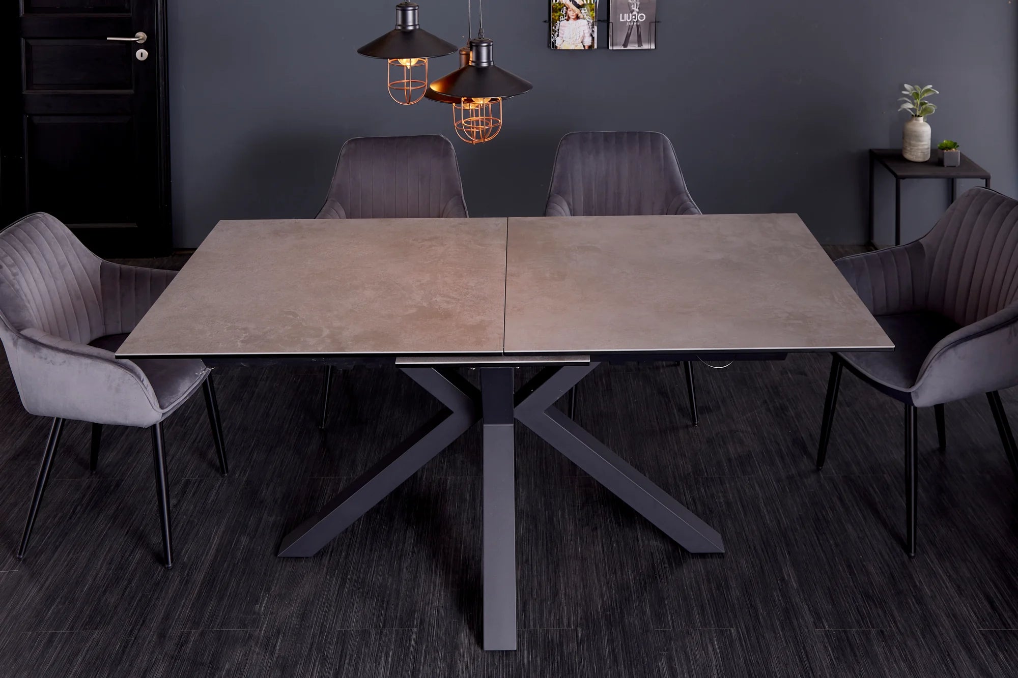 STÓŁ ETERNITY 180 - 225 CM OPTYKA BETON / 41091  / INVICTA INTERIOR -  Meblowy Sklep Internetowy Inventio