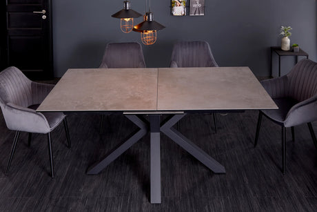 STÓŁ ETERNITY 180 - 225 CM OPTYKA BETON / 41091  / INVICTA INTERIOR -  Meblowy Sklep Internetowy Inventio