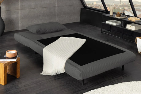 FOTEL ROZKŁADANY MULTIFUNCTION 100 CM SZARY / 47141 / INVICTA INTERIOR