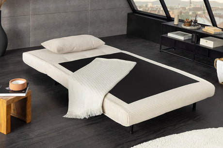 FOTEL ROZKŁADANY MULTIFUNCTION 100 CM BEŻOWY / 47142 / INVICTA INTERIOR