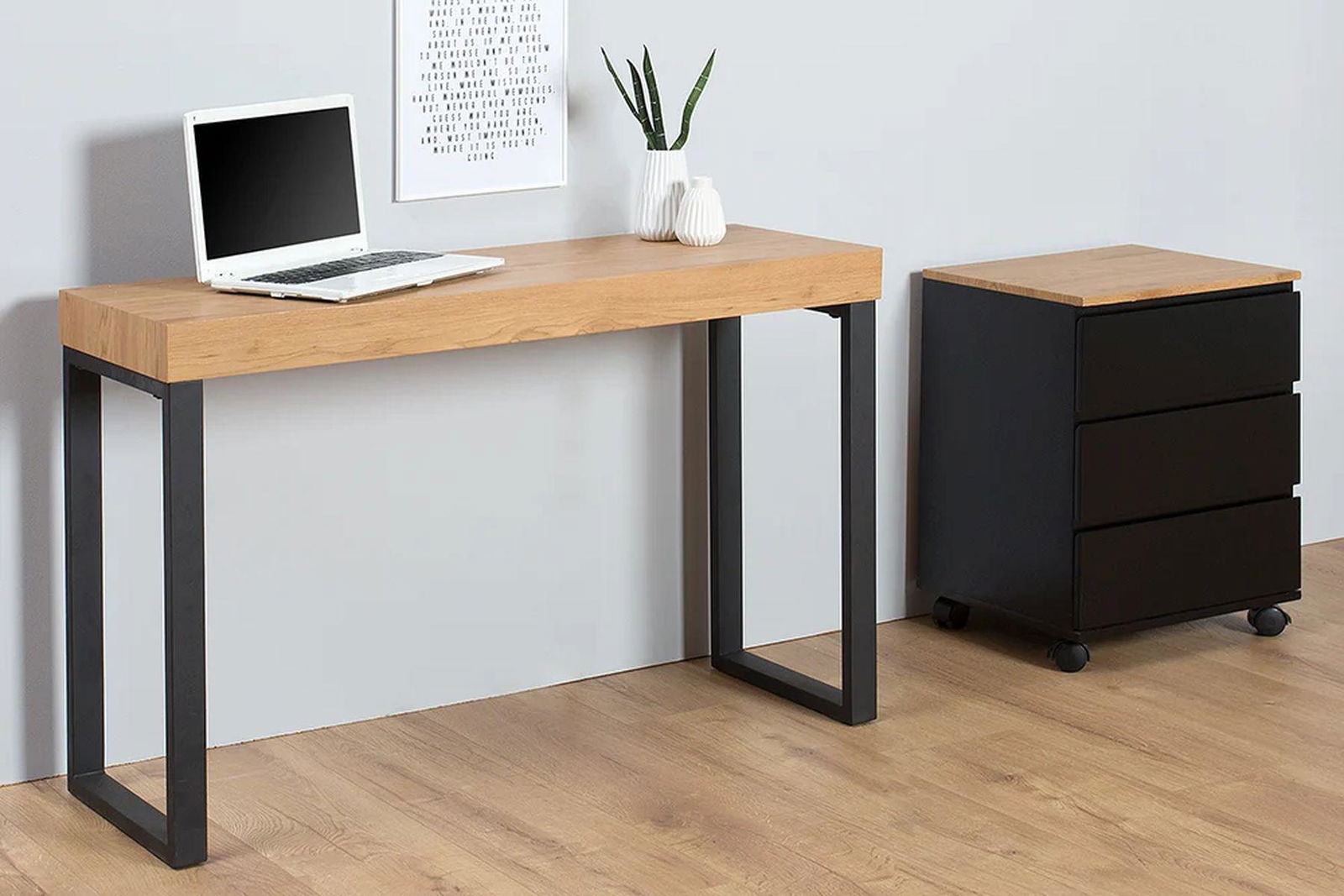 BIURKO OAK 120 CM OPTYKA DĄB / 38429  / INVICTA INTERIOR