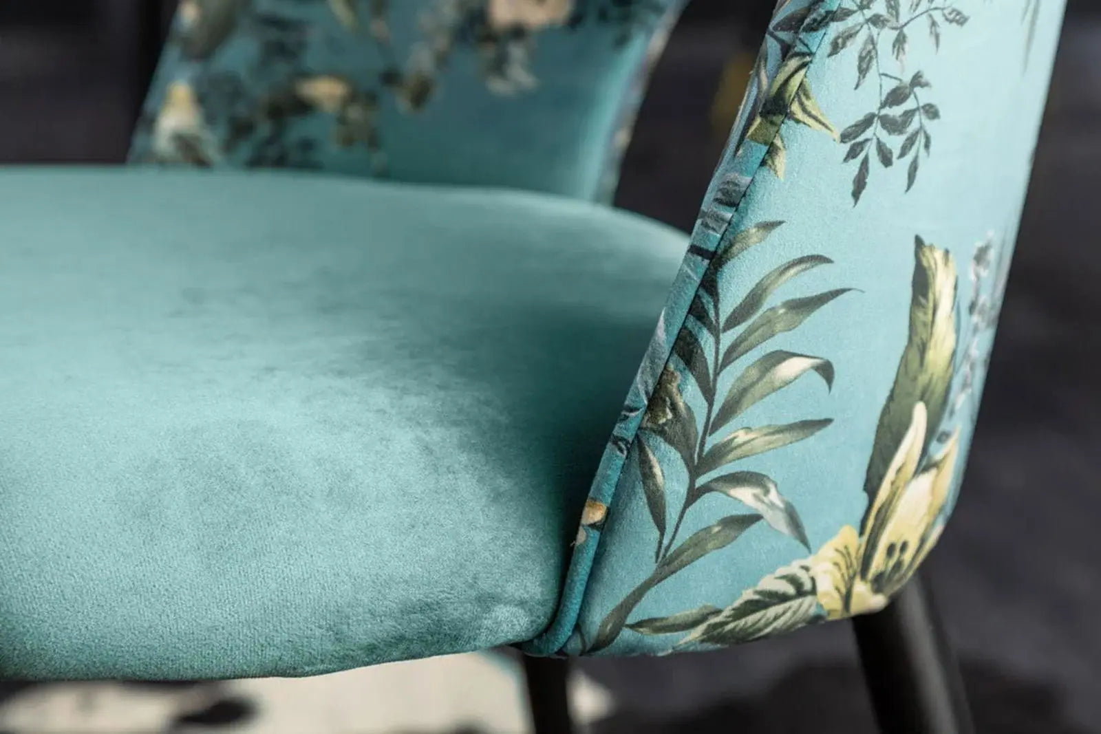 DESIGNERSKIE KRZESŁO BOUTIQUE TURKUSOWE / 41702 / INVICTA INTERIOR