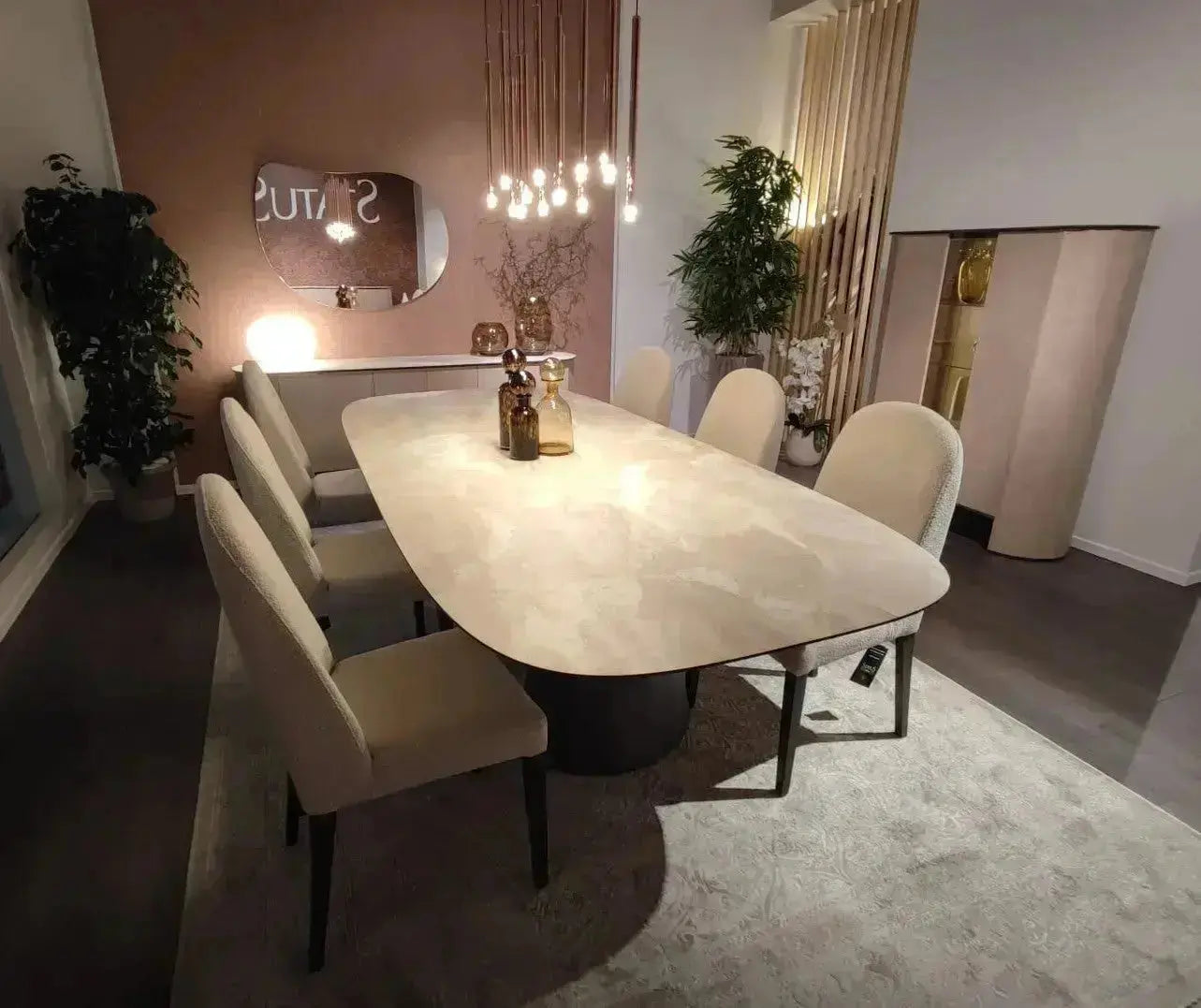 Włoski rozkładany stół Dune 190–280 cm od Status Italy – nowoczesny design i elegancja do jadalni