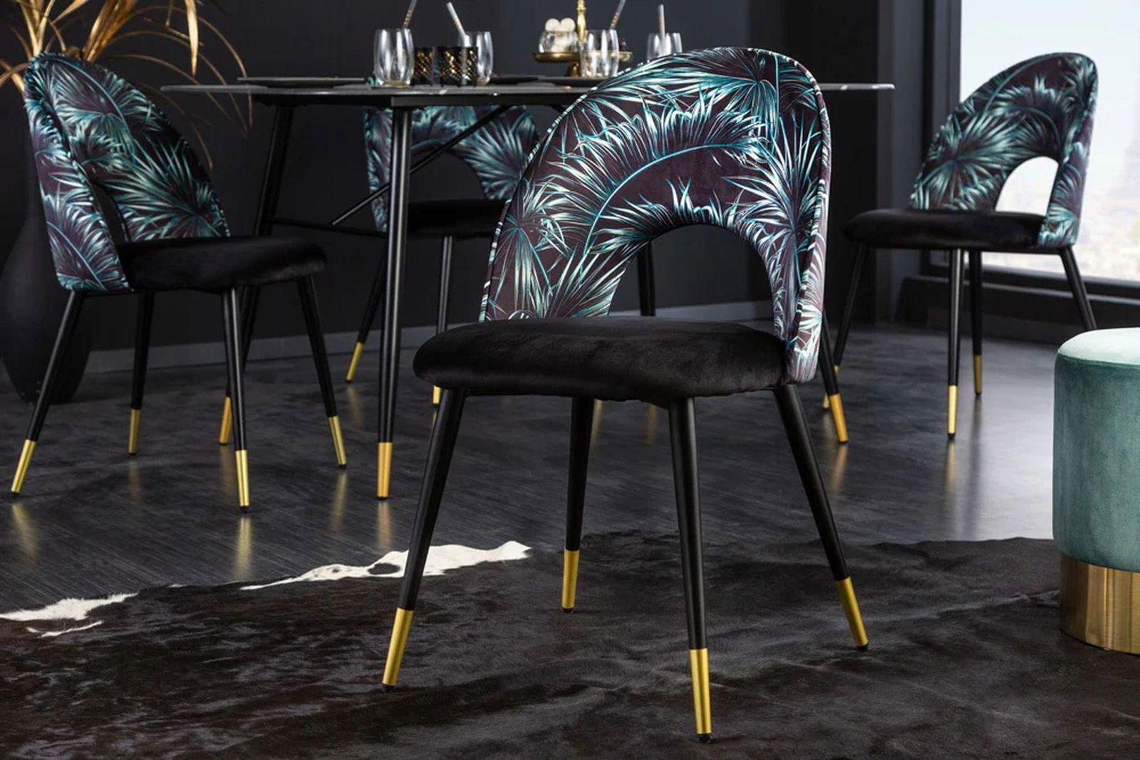 Designerskie krzesło Boutique czarne / 41700 / INVICTA INTERIOR