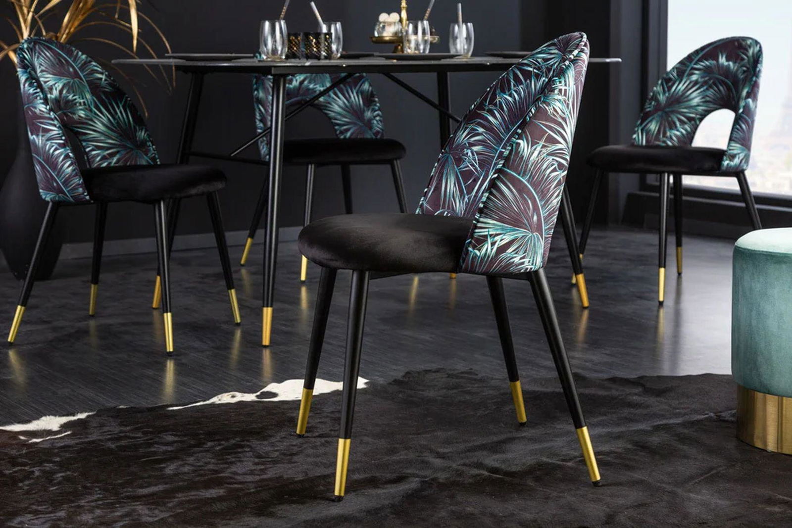 Designerskie krzesło Boutique czarne / 41700 / INVICTA INTERIOR