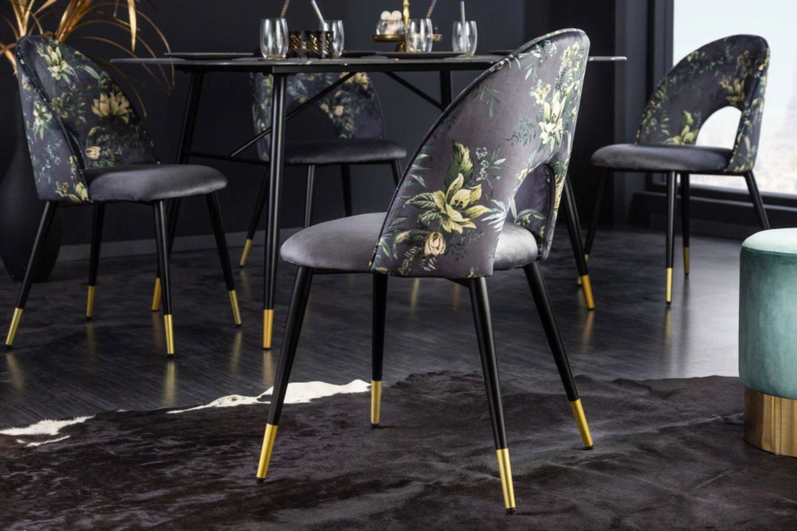 Designerskie krzesło Boutique szare / 41703 / INVICTA INTERIOR