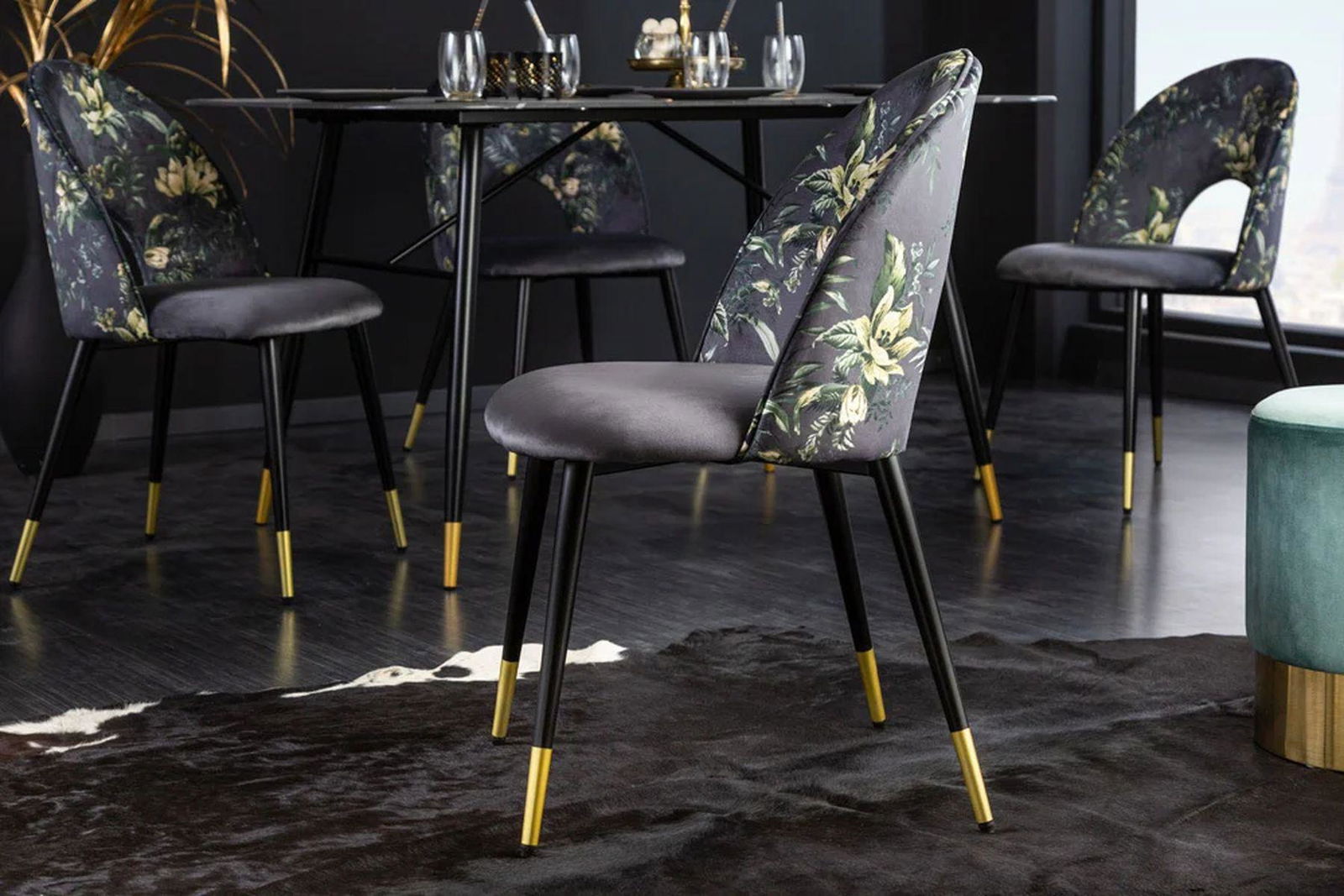 Designerskie krzesło Boutique szare / 41703 / INVICTA INTERIOR