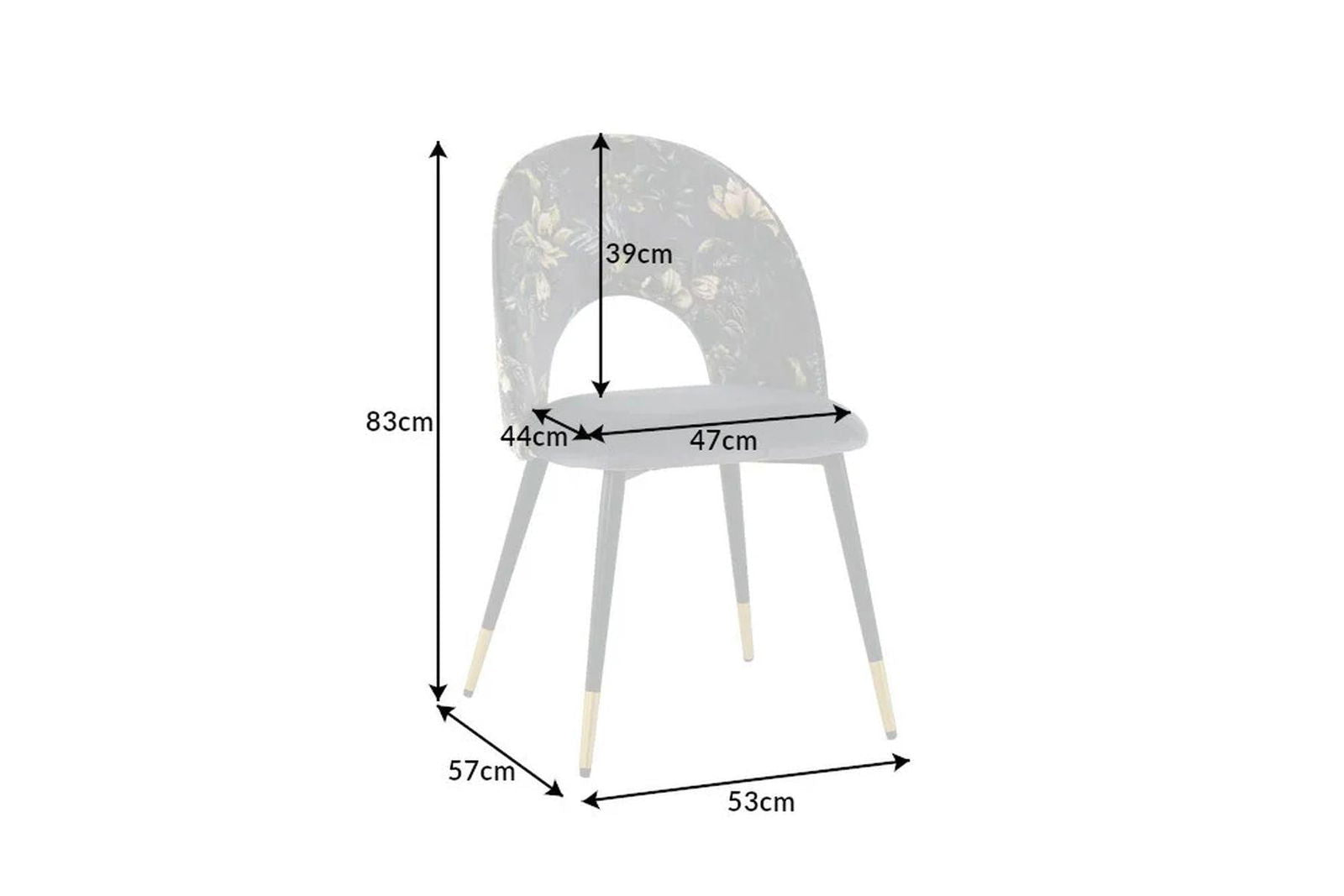 Designerskie krzesło Boutique szare / 41703 / INVICTA INTERIOR