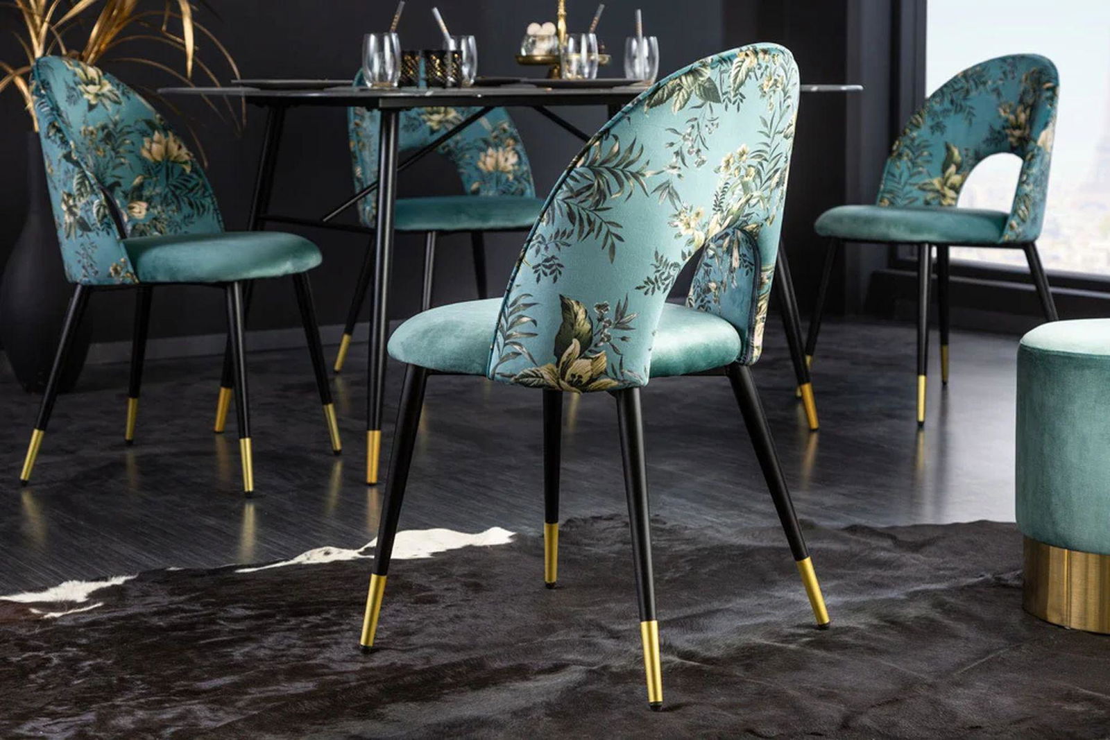 Designerskie krzesło Boutique turkusowe / 41702 / INVICTA INTERIOR