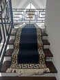 Dywan do holu z meandrem Versace czarny 80/300