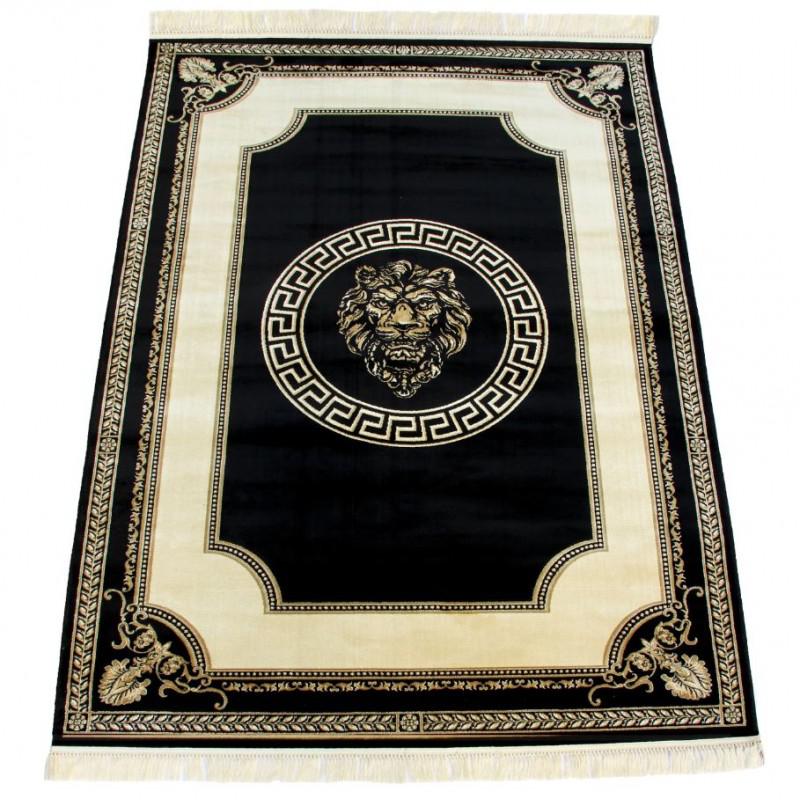 Dywan z meandrem Versace + LEW czarny 280/200
