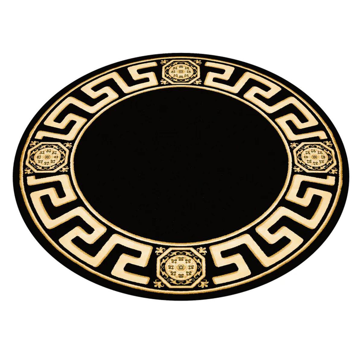 Dywan z meandrem Versace czarny 152