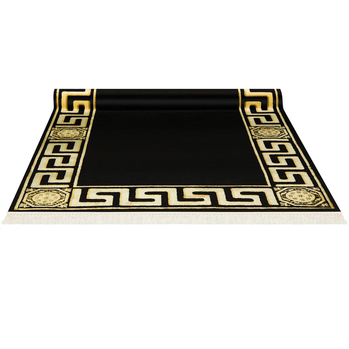 Dywan z meandrem Versace czarny 160/230