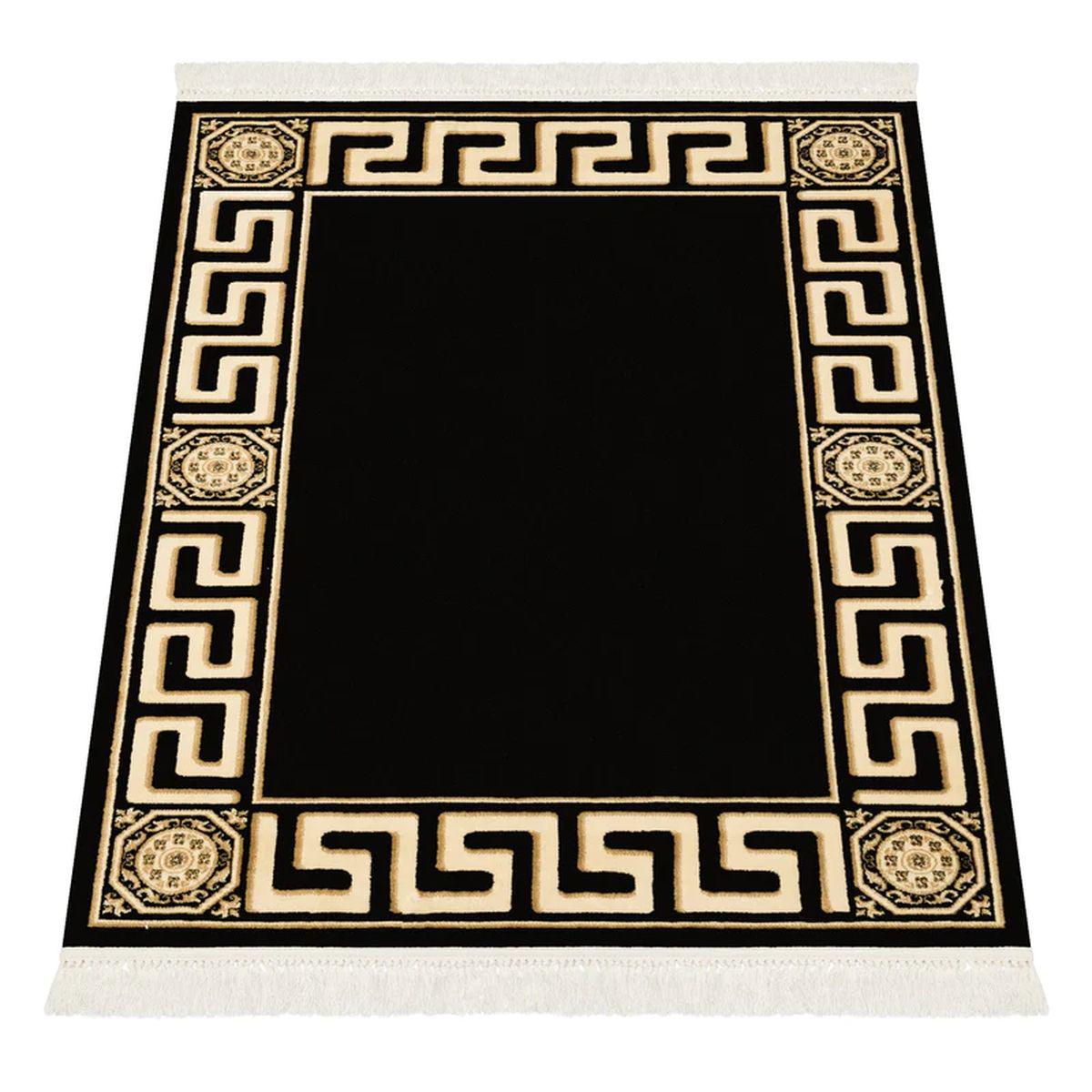 Dywan z meandrem Versace czarny 340/240
