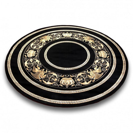Dywan z meandrem Versace + dekor czarny 152