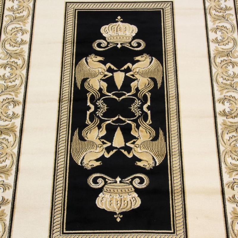 Dywan z meandrem Versace + dekor kremowy 100/140