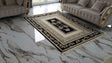 Dywan z meandrem Versace + dekor kremowy 280/200
