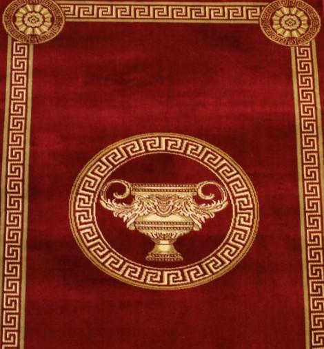 Dywan z meandrem Versace +waza bordo 280/200