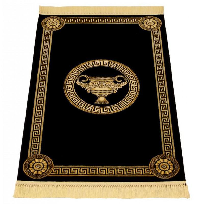 Dywan z meandrem Versace + waza czarny 100/140