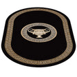 Dywan z meandrem Versace + waza czarny 152/230