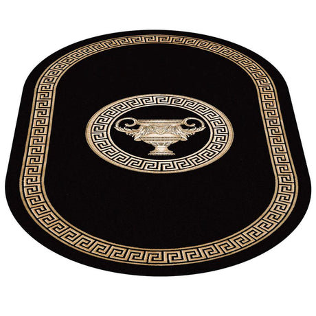 Dywan z meandrem Versace + waza czarny 152/230