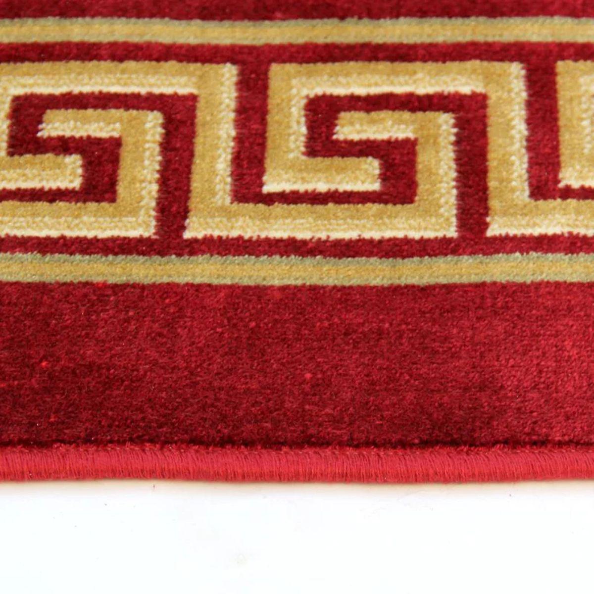 Dywan z meandrem Versace + waza czerwony 152