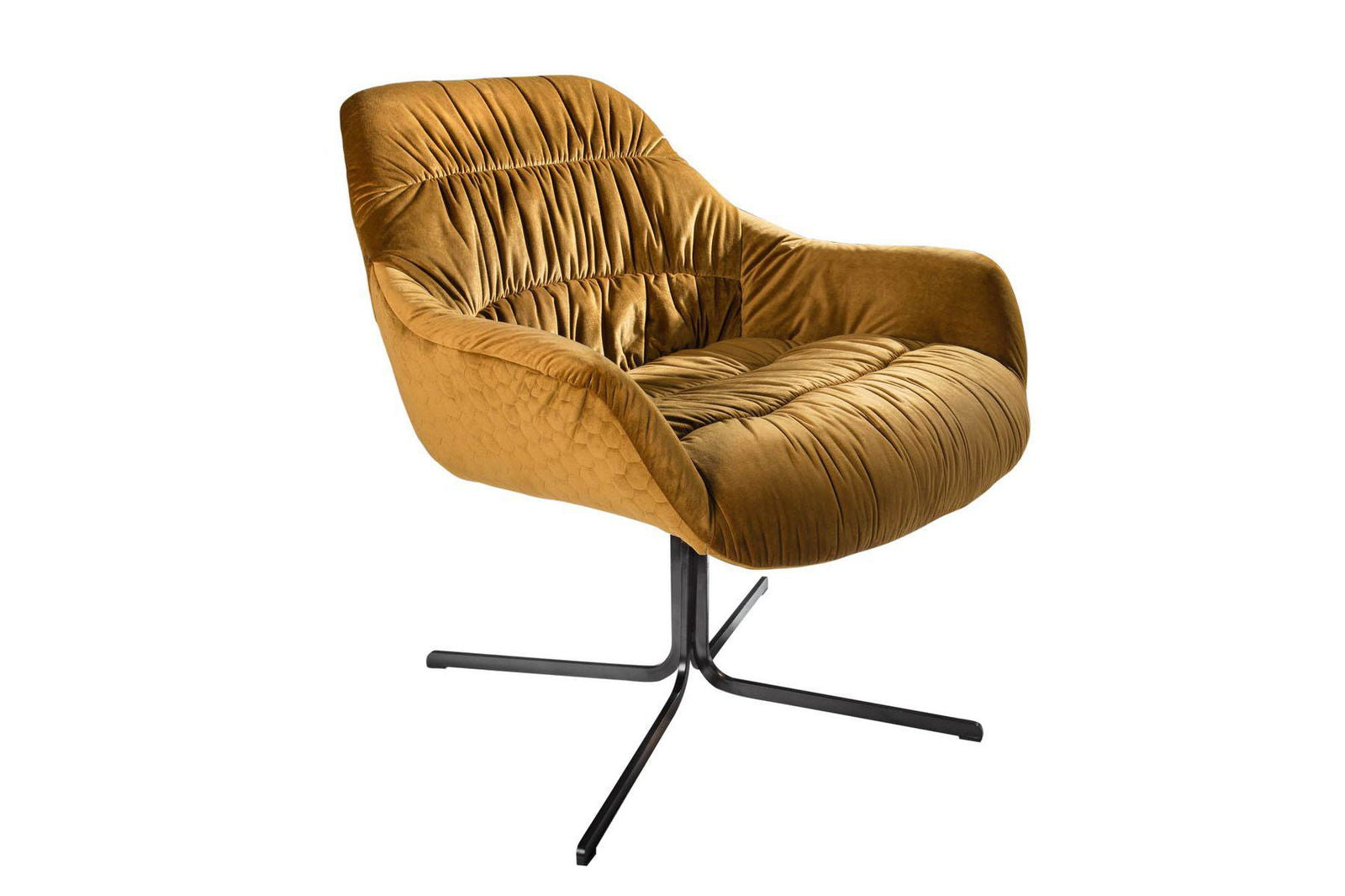 FOTEL BIG DUTCH ŻÓŁTY AKSAMIT / 40010  / INVICTA INTERIOR