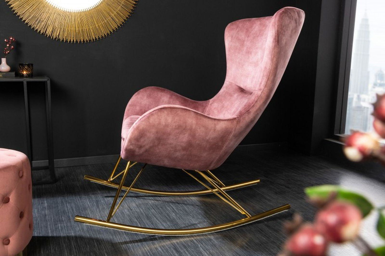 FOTEL BUJANY SCANDINAVIA RÓŻOWY / 43144 / INVICTA INTERIOR