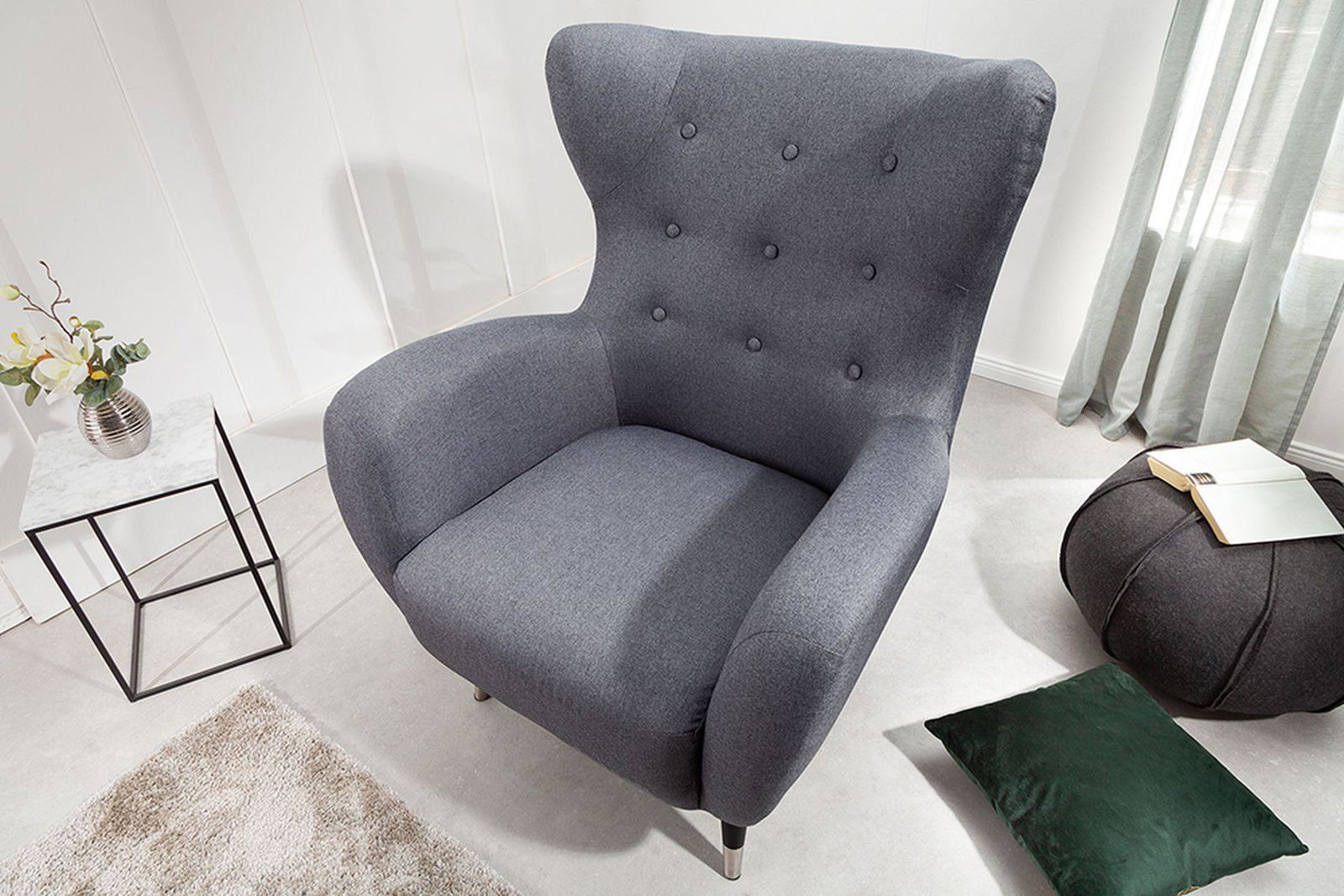 FOTEL DON ANTRACYTOWY / 40983  / INVICTA INTERIOR