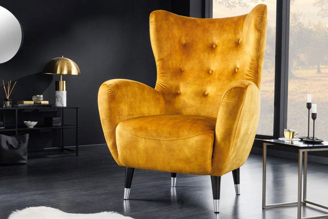 FOTEL DON ŻÓŁTY / 42640 / INVICTA INTERIOR / INVICTA INTERIOR