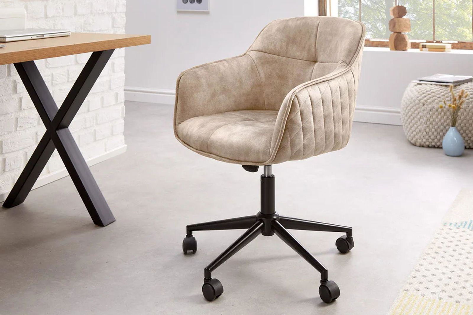 FOTEL EUPHORIA BEŻOWY / 41663 / INVICTA INTERIOR