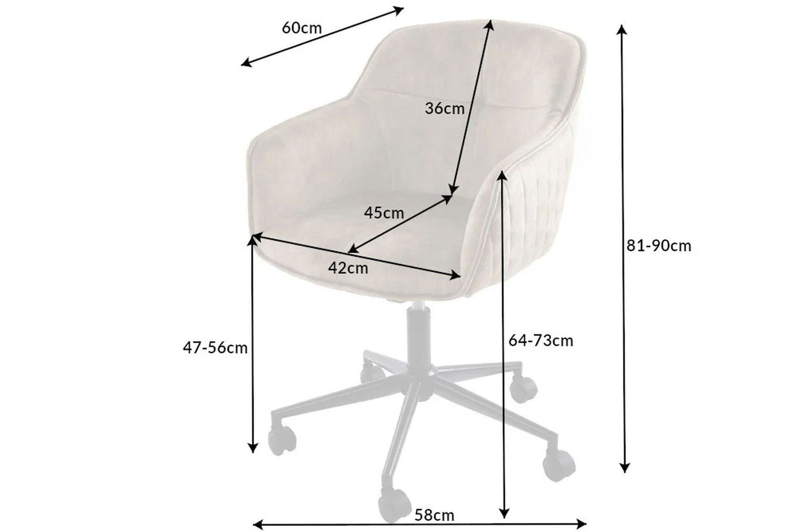 FOTEL EUPHORIA BEŻOWY / 41663 / INVICTA INTERIOR