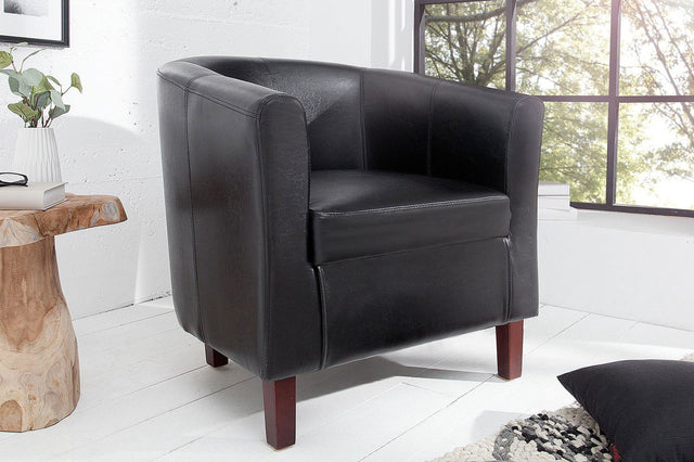 FOTEL HEMINGWAY CZARNY / 38478  / INVICTA INTERIOR
