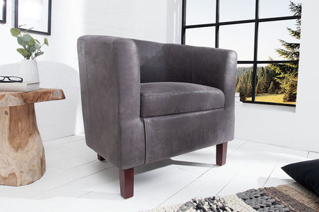 FOTEL HEMINGWAY SZARY / 38476  / INVICTA INTERIOR