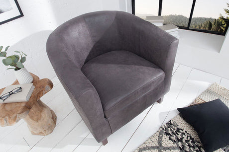 FOTEL HEMINGWAY SZARY / 38476  / INVICTA INTERIOR