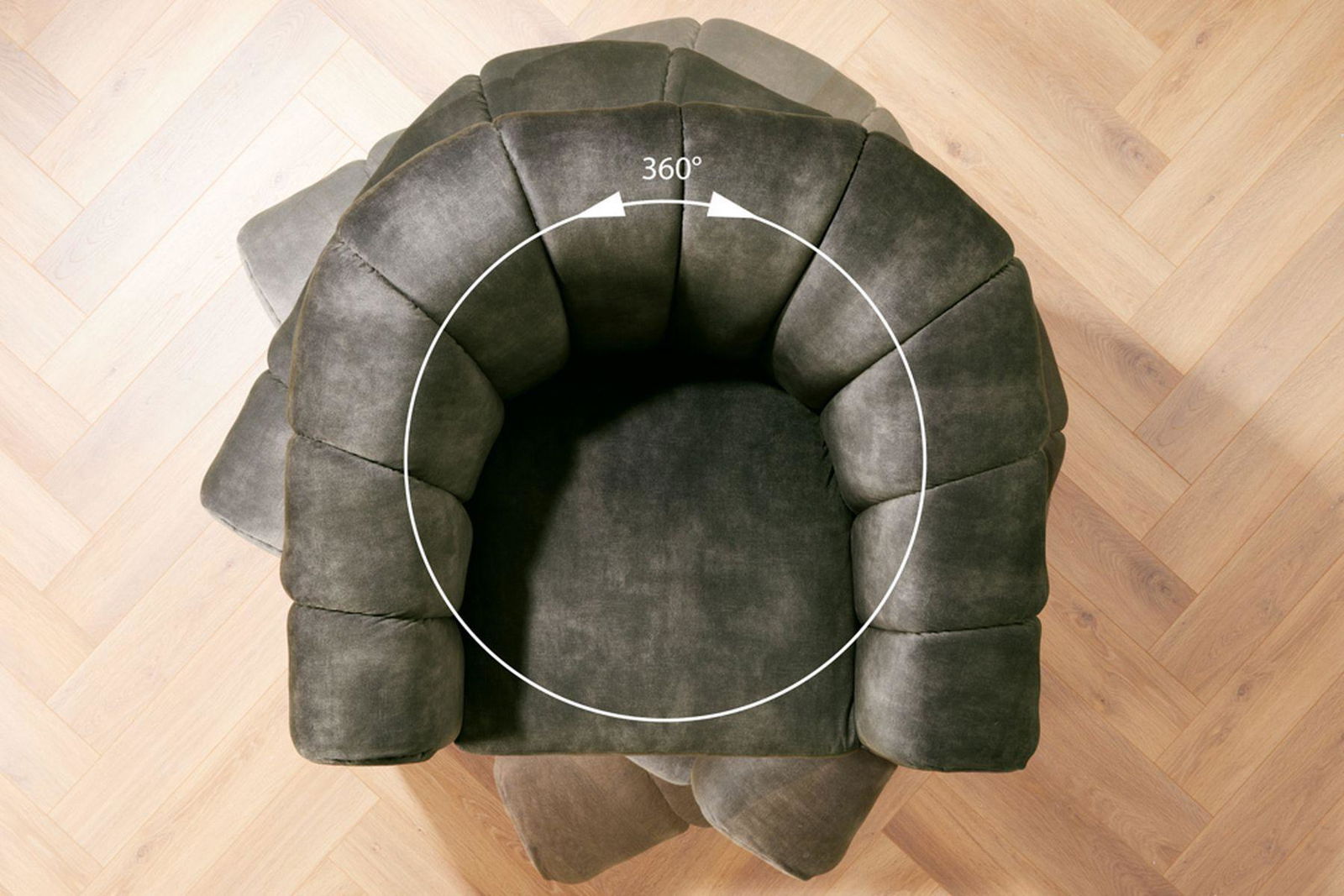 FOTEL HEMINGWAY SZARY AKSAMIT / 43890 / INVICTA INTERIOR