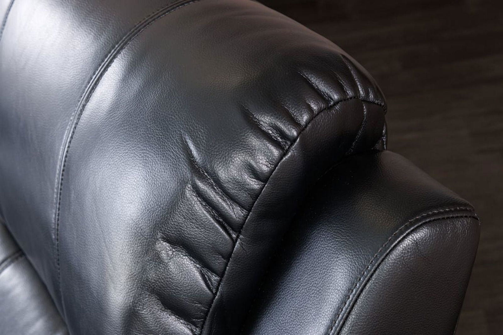 FOTEL HOLLYWOOD KINOWY 3 OSOBOWY IMITACJA SKÓRY CZARNY 295 CM / 42813 / INVICTA INTERIOR