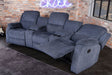 FOTEL HOLLYWOOD KINOWY 3 OSOBOWY SZARY 295 CM / 42814 / INVICTA INTERIOR