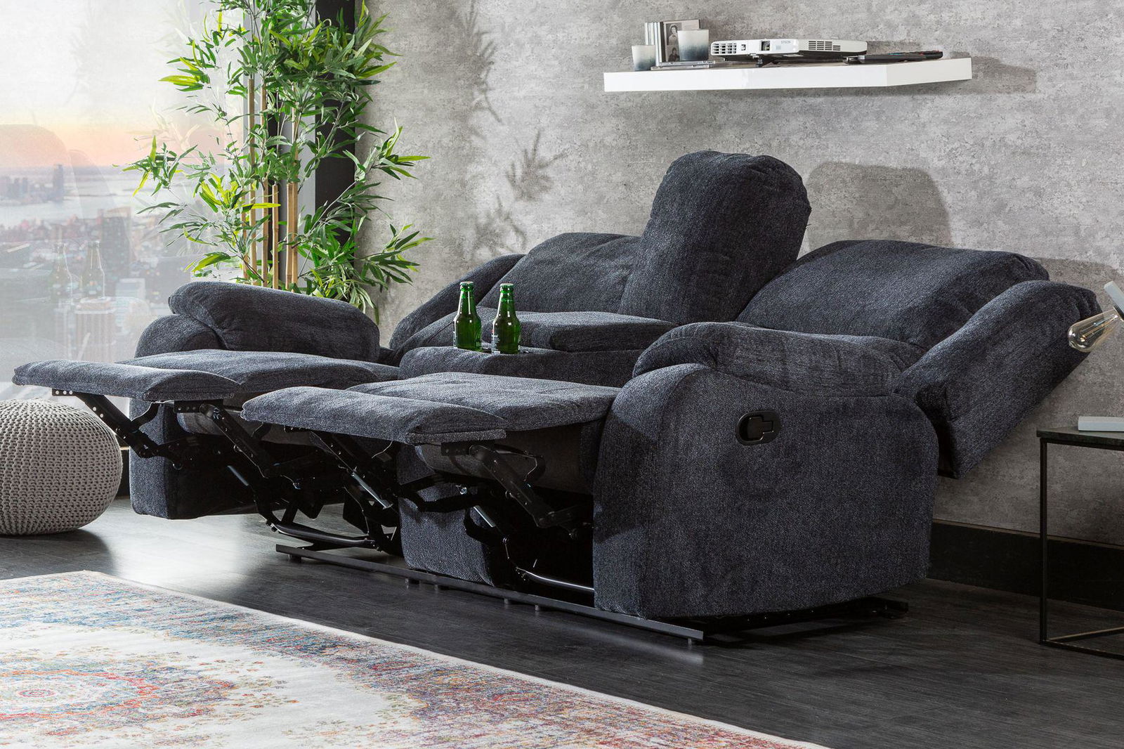 FOTEL KINOWY HOLLYWOOD CIEMNOSZARY / 39979  / INVICTA INTERIOR