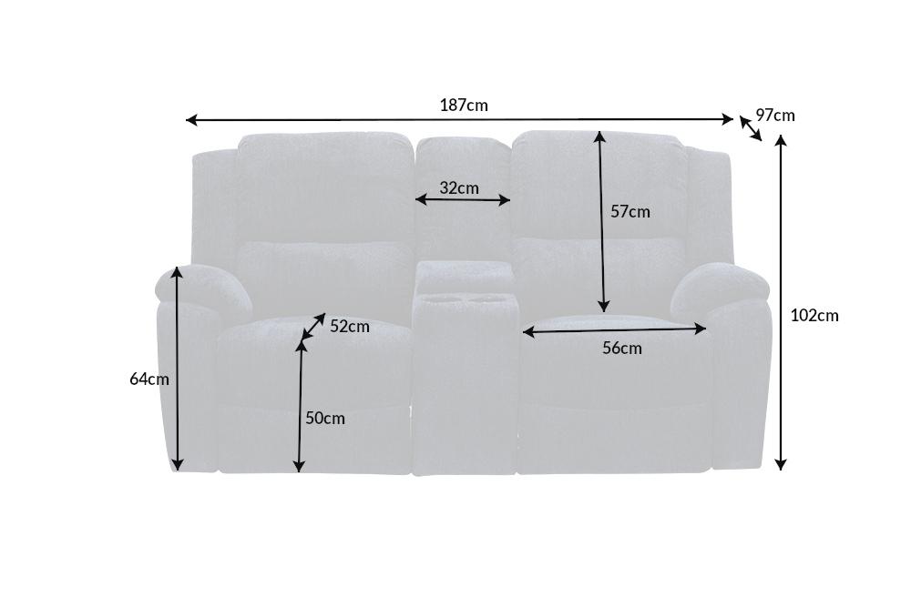 FOTEL KINOWY HOLLYWOOD CIEMNOSZARY / 39979  / INVICTA INTERIOR