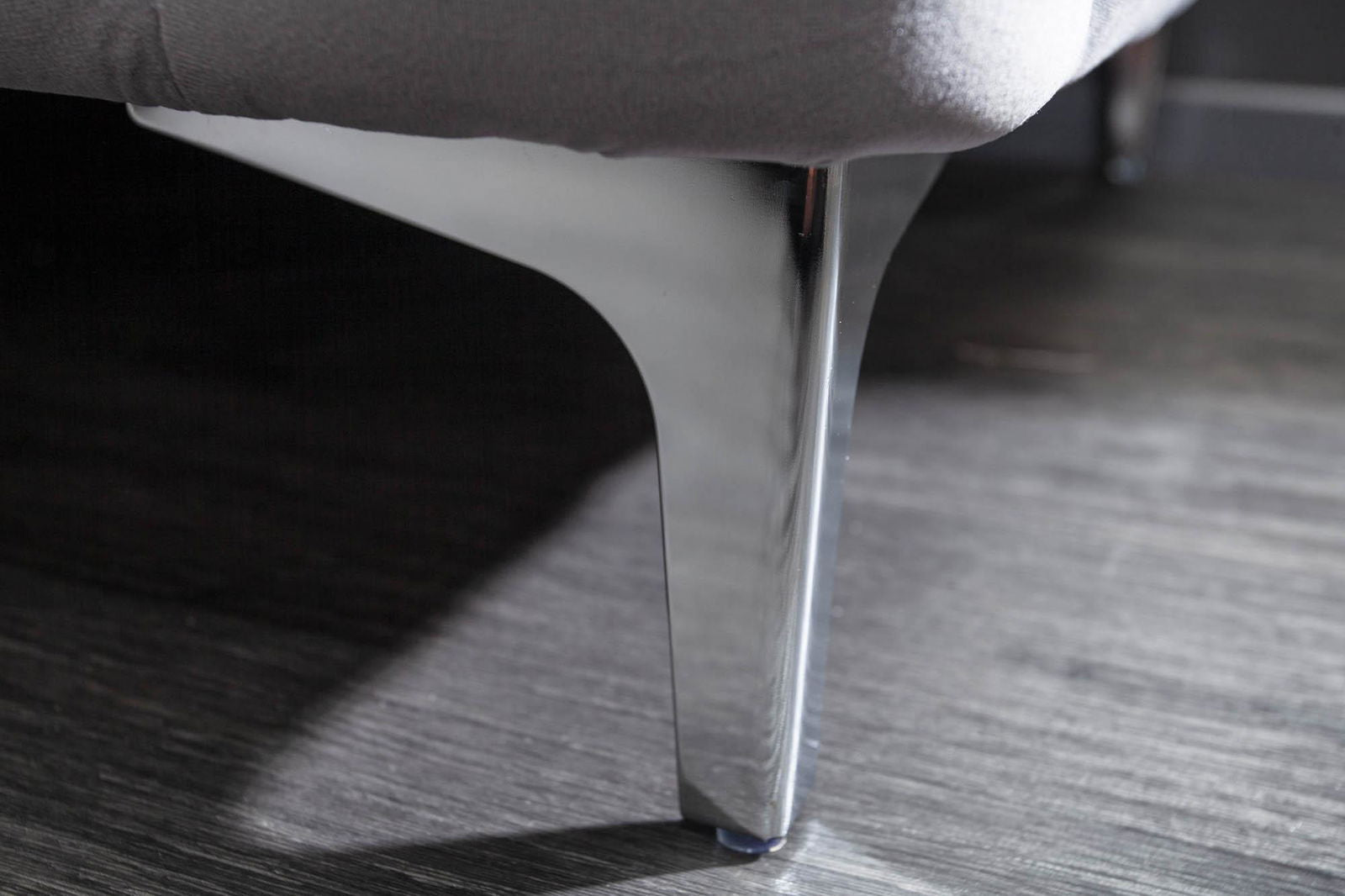 FOTEL MODERN BAROC SZARY AKSAMIT / 40463  / INVICTA INTERIOR