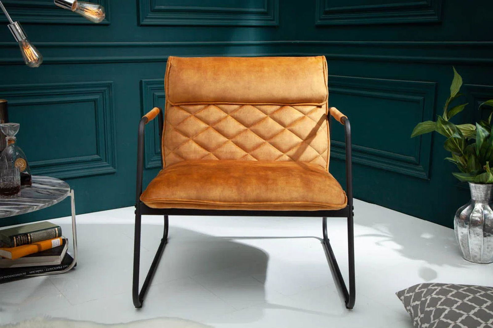 FOTEL MUSTANG LOUNGER ŻÓŁTY / 40759  / INVICTA INTERIOR