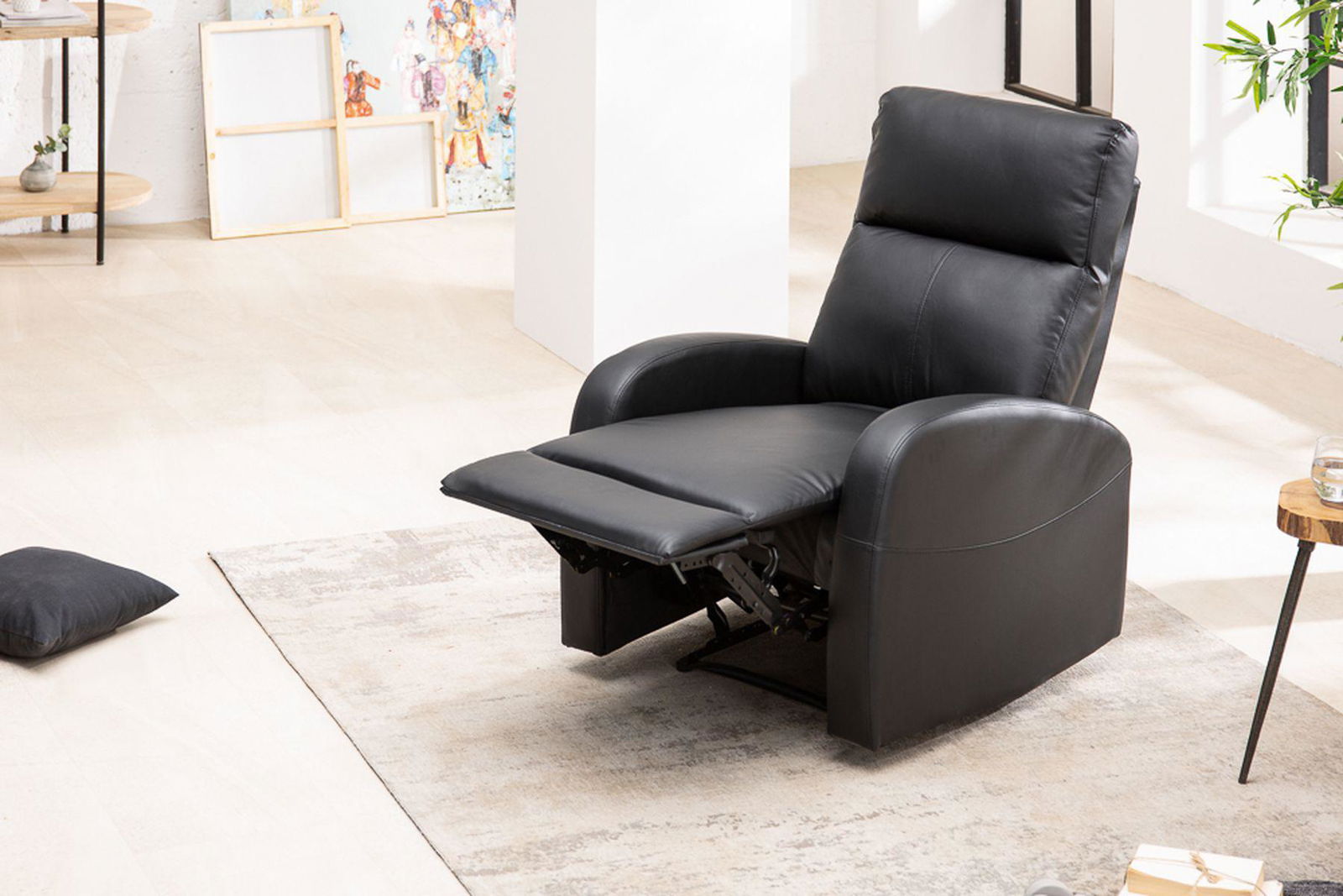 FOTEL RELAKSACYJNY HOLLYWOOD CZARNY / 40789  / INVICTA INTERIOR