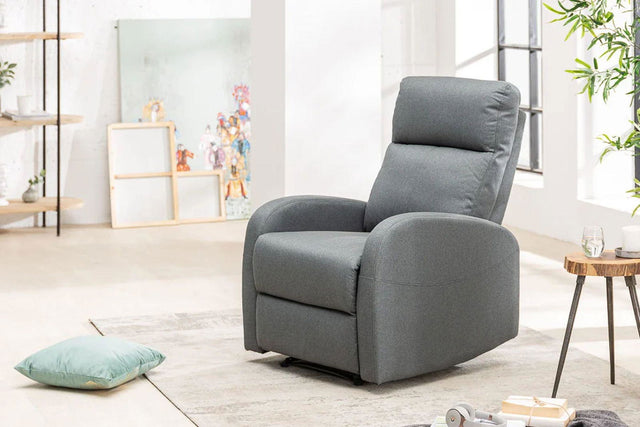 FOTEL RELAKSACYJNY HOLLYWOOD SZARY / 40790  / INVICTA INTERIOR